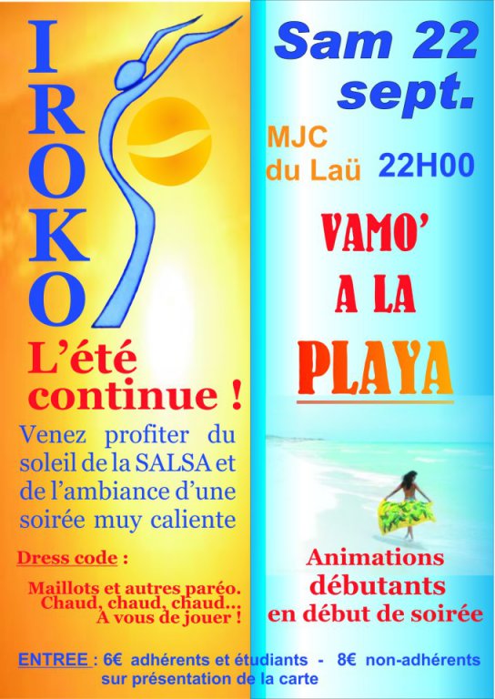 flyer soirée Iroko