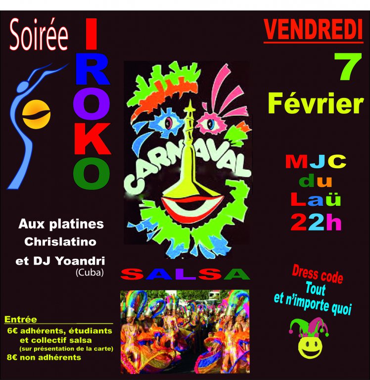 flyer soirée Iroko