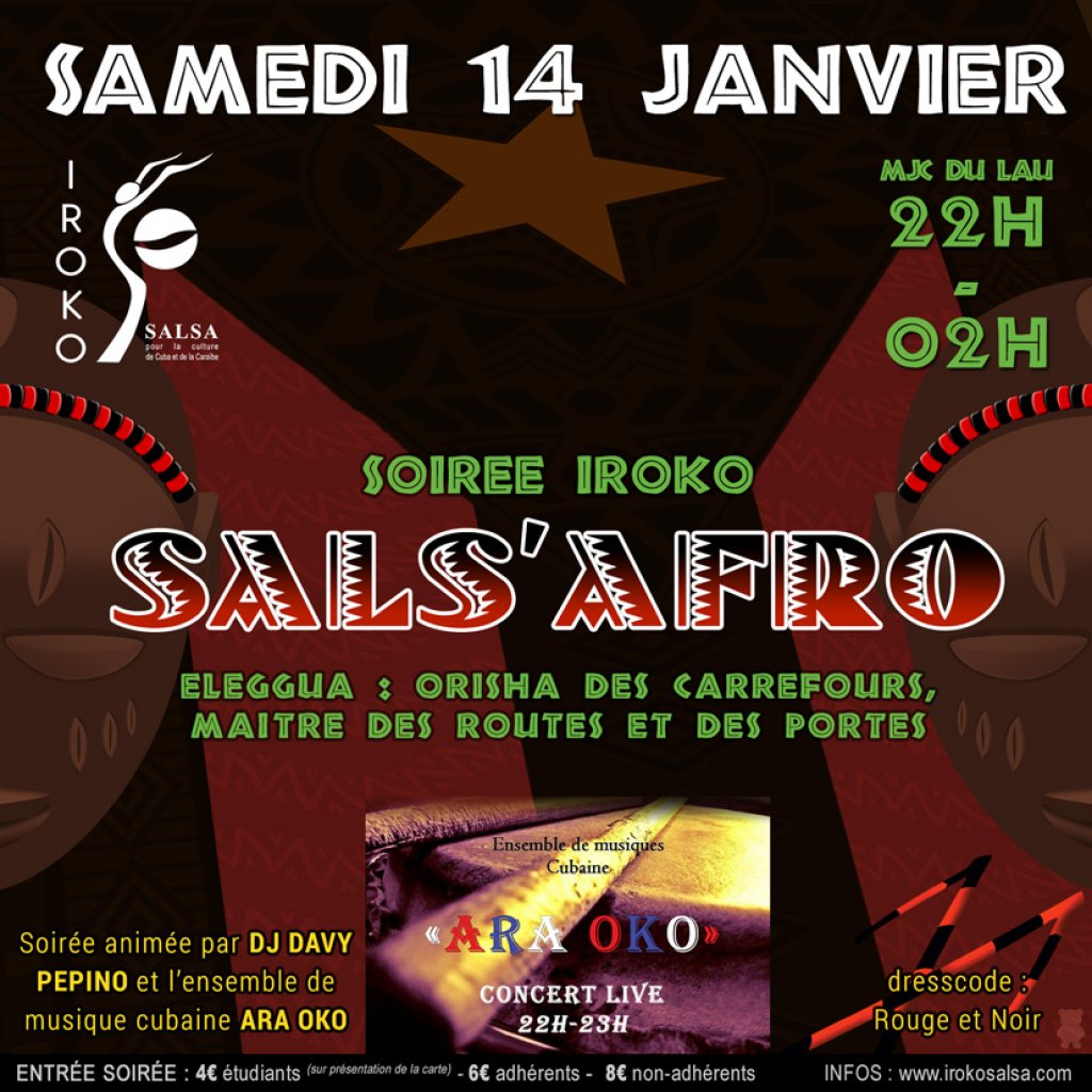 flyer soirée Iroko